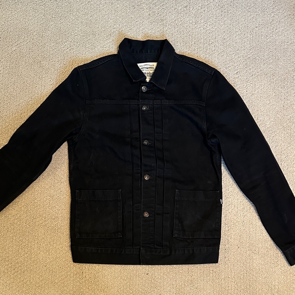 Levi’s Made and Crafted Type 2 Black Denim Trucker Jacket